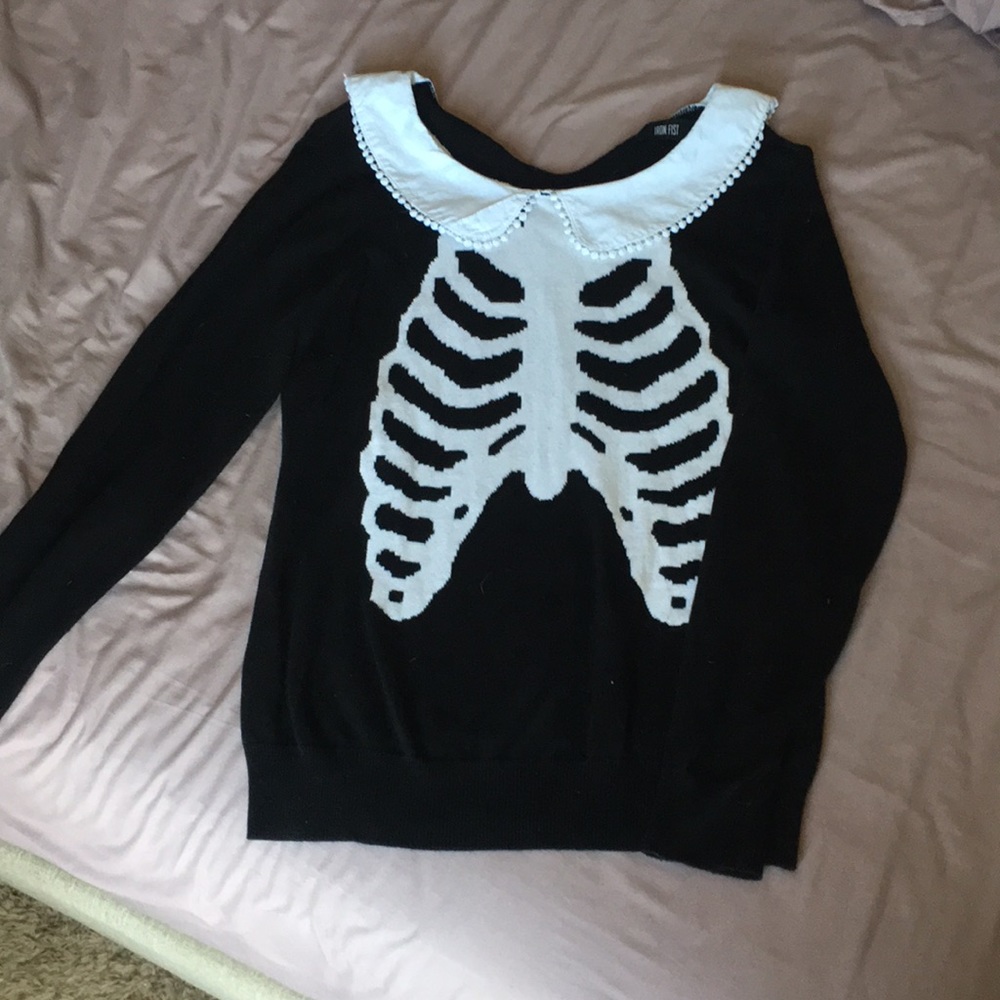 Iron Fist Skeleton Sweater